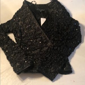 black sequin jacket